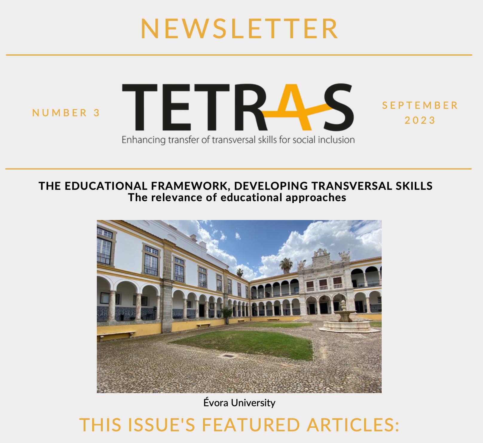 Newsletter 3: TETRA-S Project