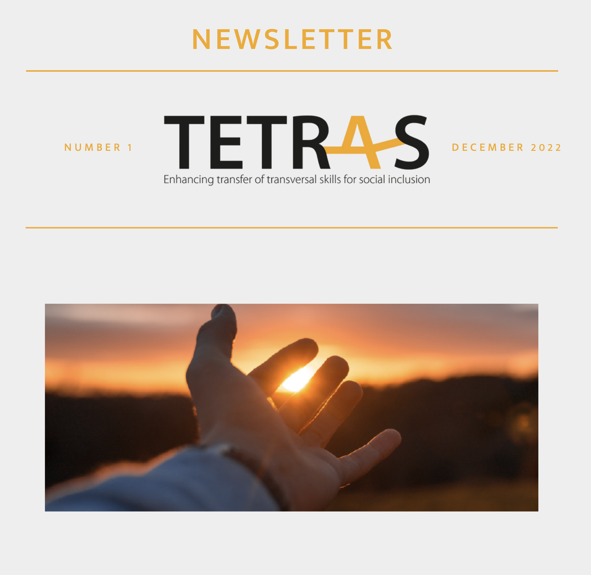 Newsletter 1: TETRA-S project